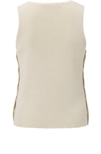 Summer Sand Ribbed Knit Vest Top