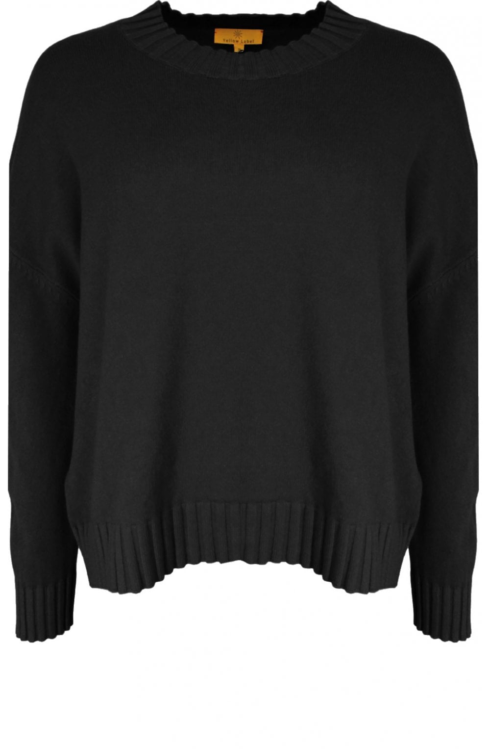 Black Oversized Knit Jumper