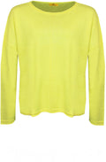 Boxy Yellow Fine Knit Jumper