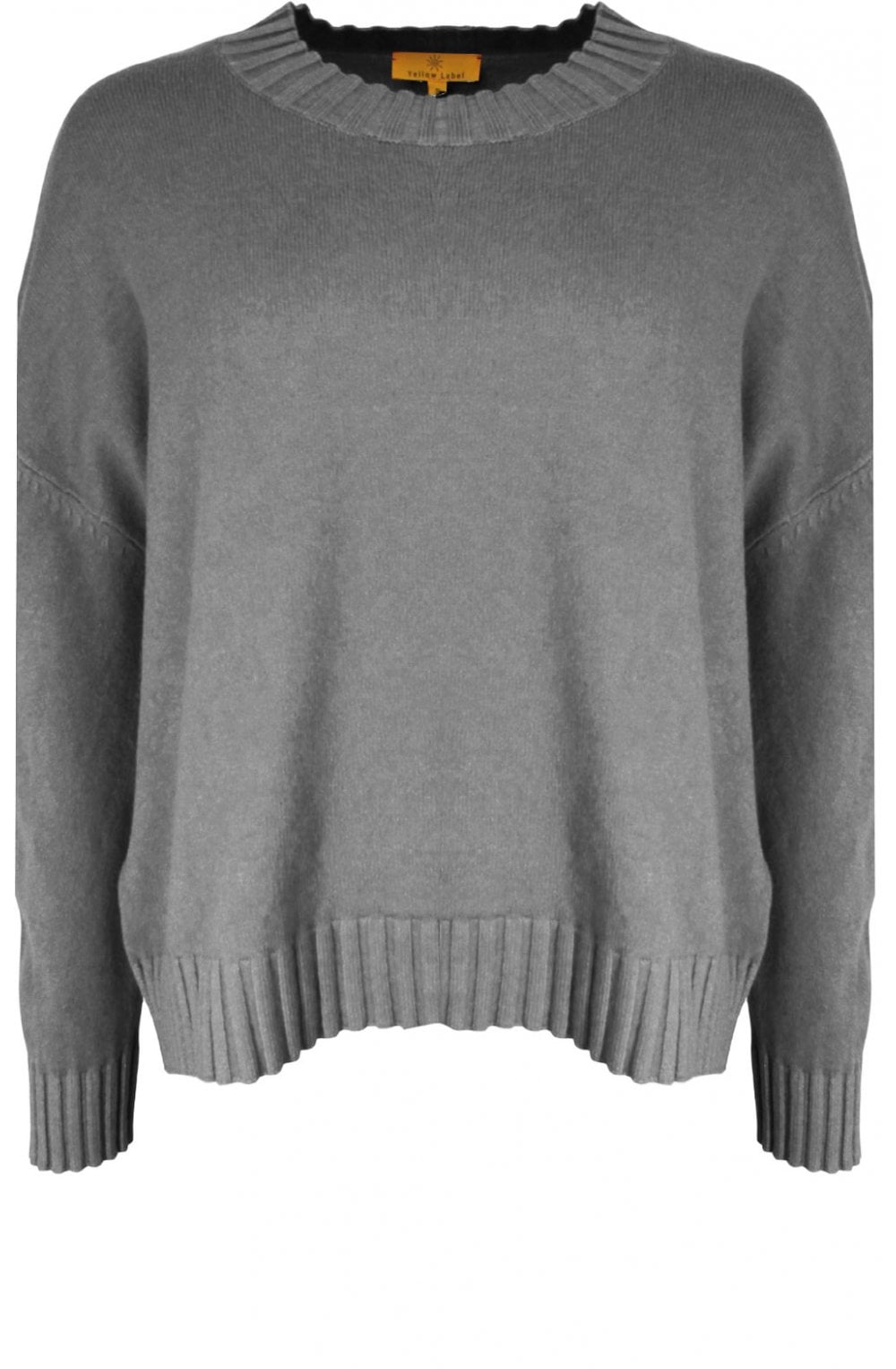 Grey Oversized Knit Jumper