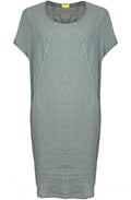 Khaki Linen Tulip Dress