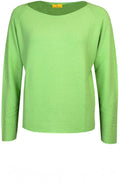 Lime Green Ribbed Knit Jumper