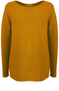 Mustard Ribbed Knit Jumper