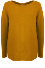 Mustard Ribbed Knit Jumper