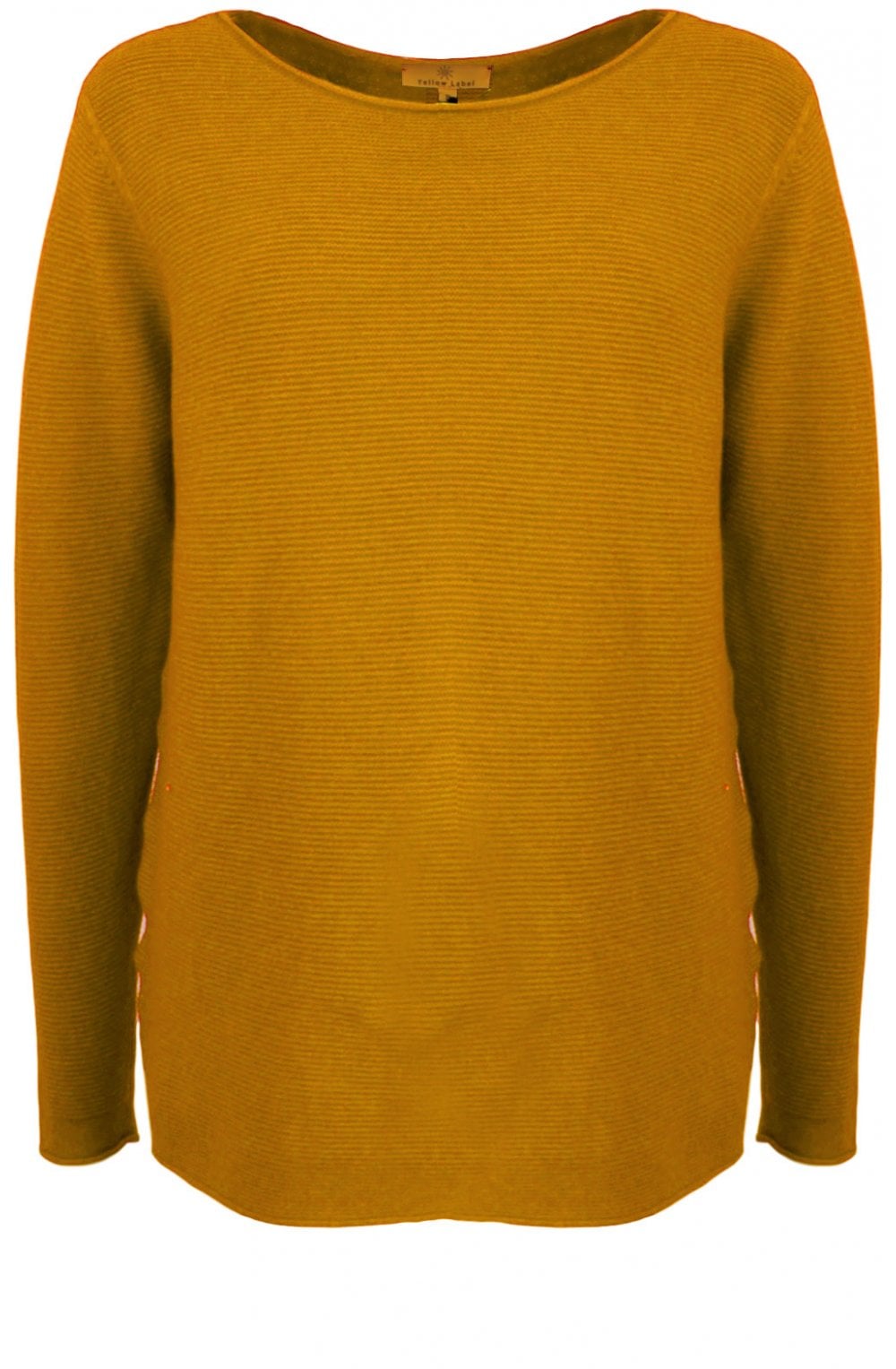Mustard Ribbed Knit Jumper
