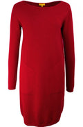 Red Fine Knit Dress