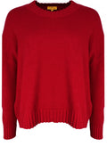 Red Oversized Knit Jumper