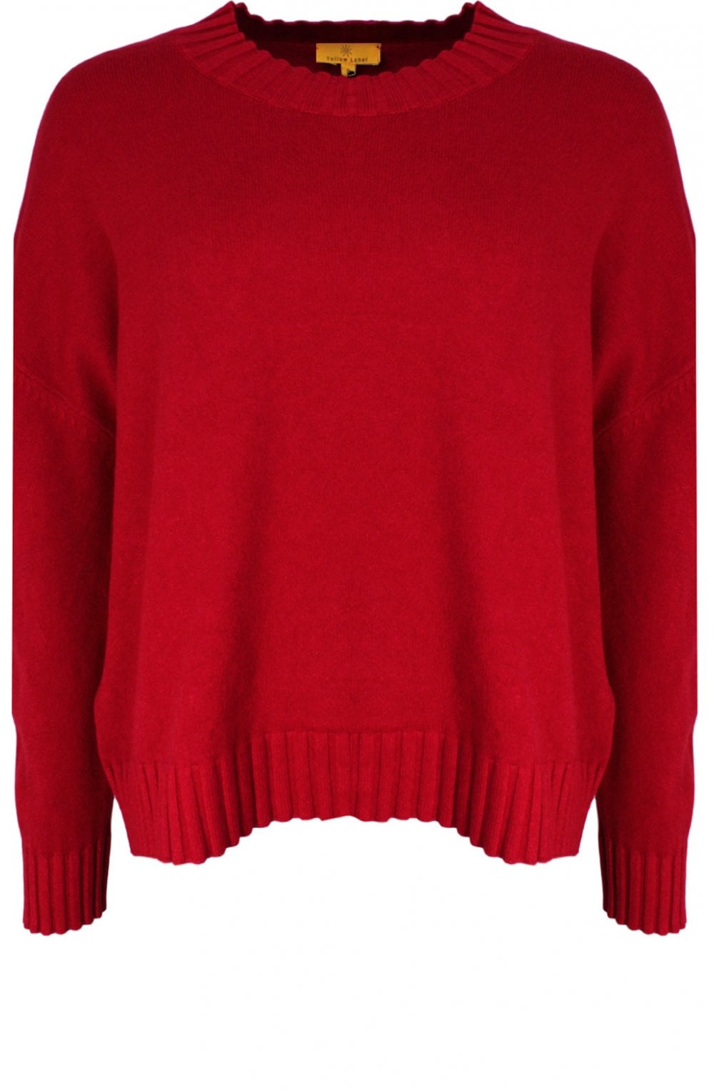 Red Oversized Knit Jumper