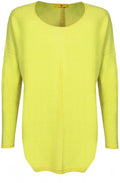 Yellow Loose Fit Fine Knit Jumper
