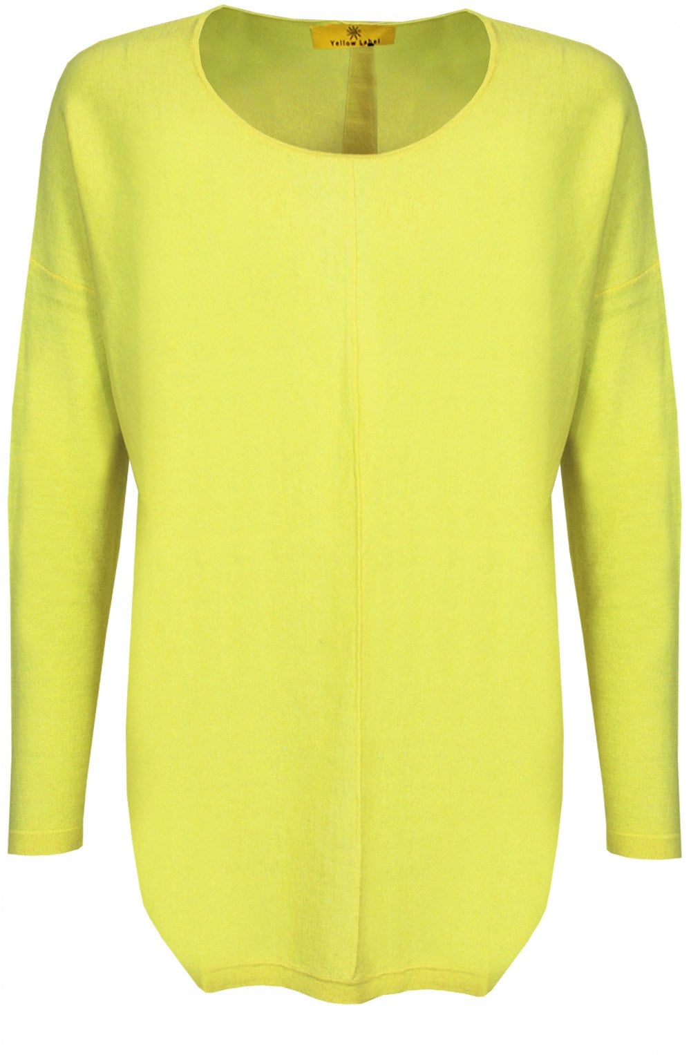Yellow Loose Fit Fine Knit Jumper