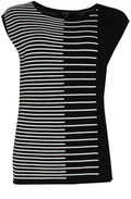 Black & White Knit Top