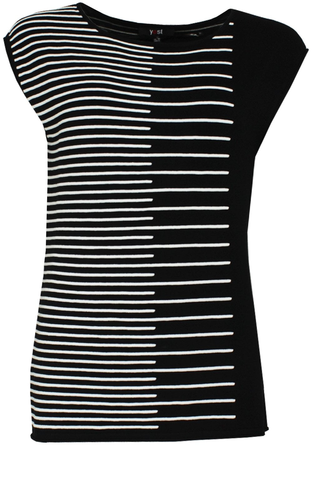 Black & White Knit Top