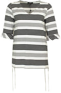 Black & White Striped Top