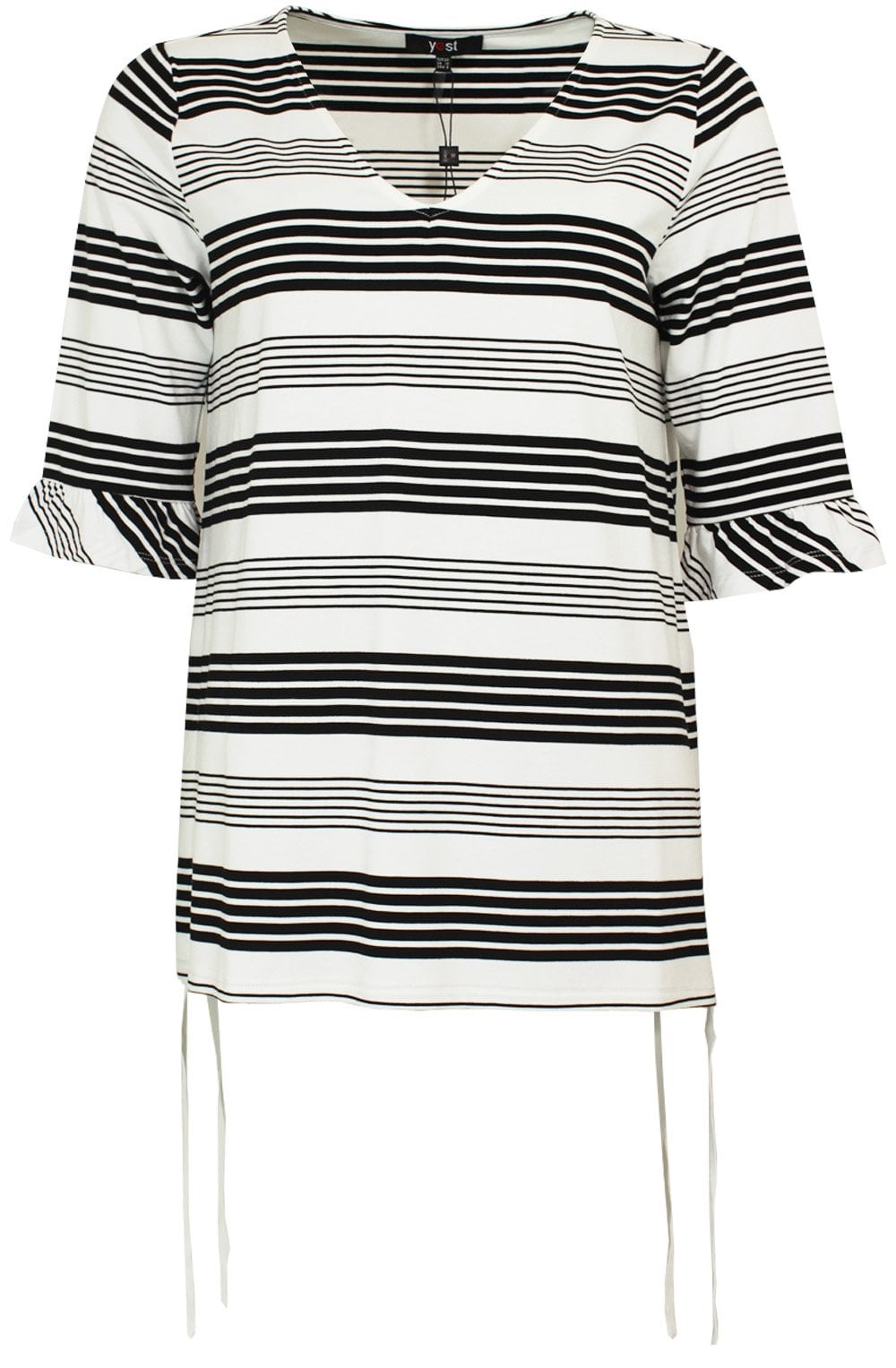 Black & White Striped Top