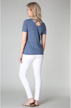 Blue Fine Striped T Shirt