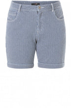 Blue & White Striped Shorts