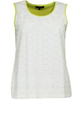 Contrasting Embossed Design Top