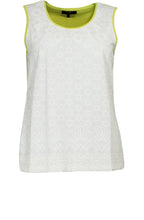 Contrasting Embossed Design Top