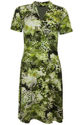 Green Bold Print Dress
