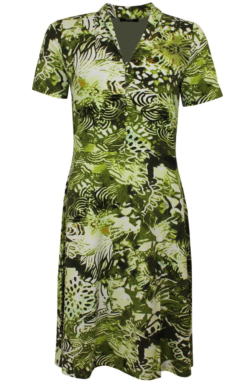 Green Bold Print Dress