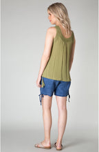 Green Crocheted Detailed Top