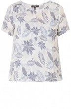 Soft Blue Floral Print Top