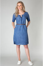 Soft Blue Shift Dress