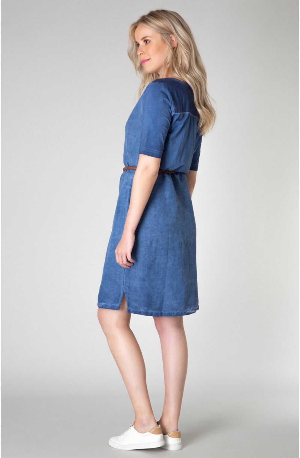 Soft Blue Shift Dress
