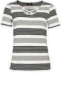 Striped Cross Front Top