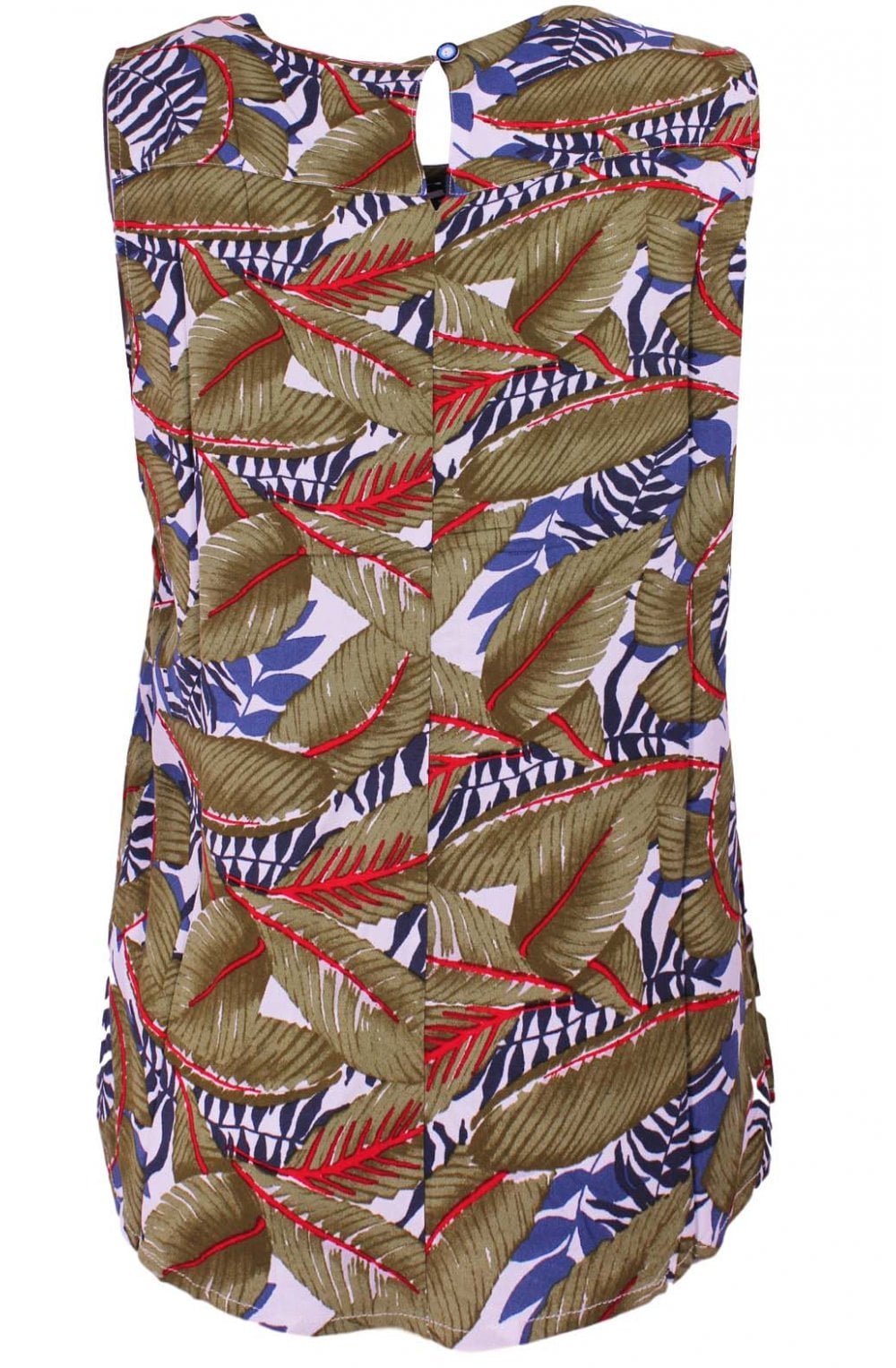 Tropical Leaf Print Top