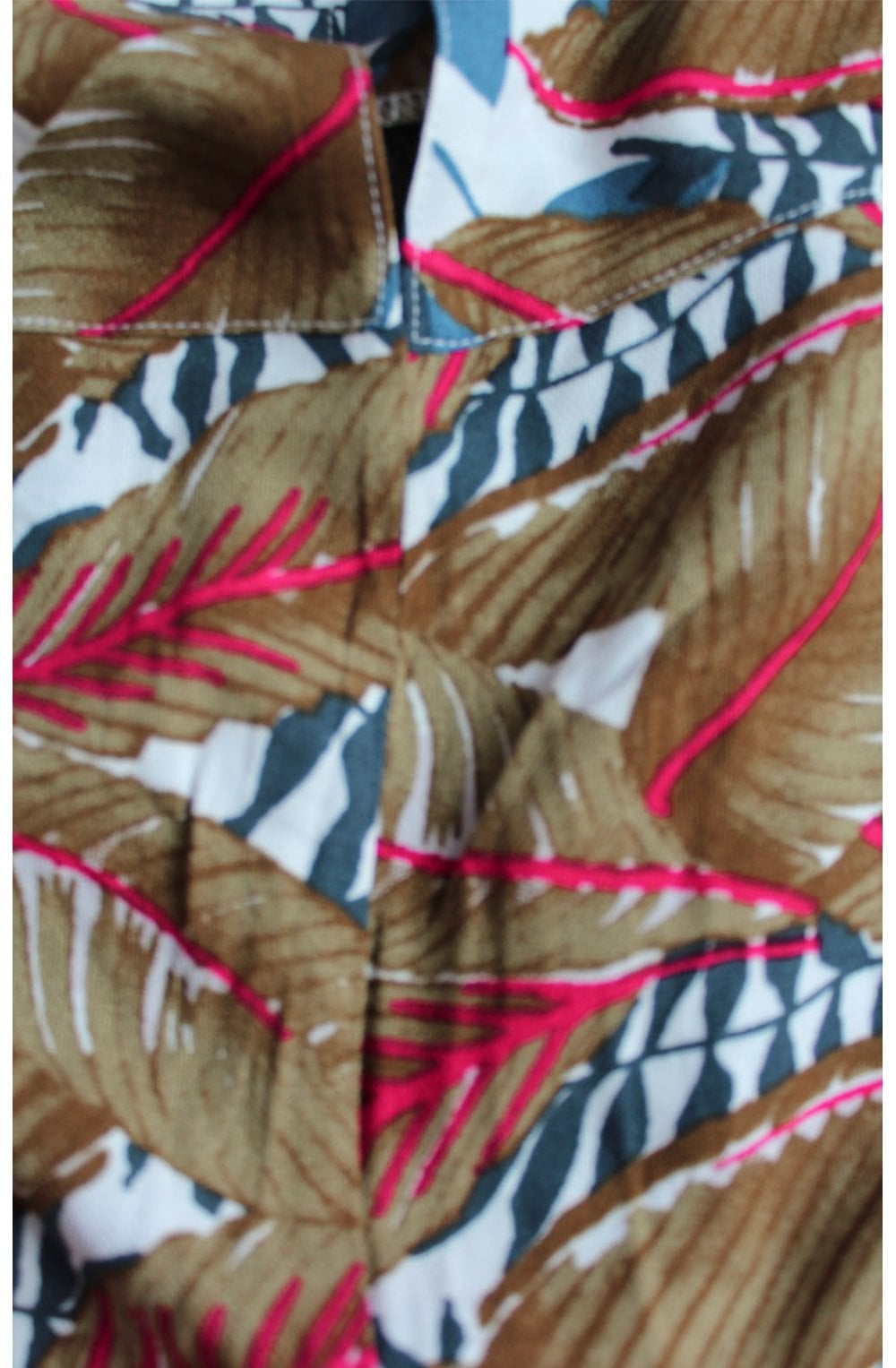Tropical Leaf Print Top