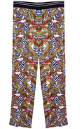 Tropical Leaf Print Trousers
