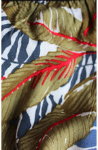 Tropical Leaf Print Trousers