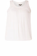 White Crocheted Detailed Top