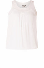 White Crocheted Detailed Top