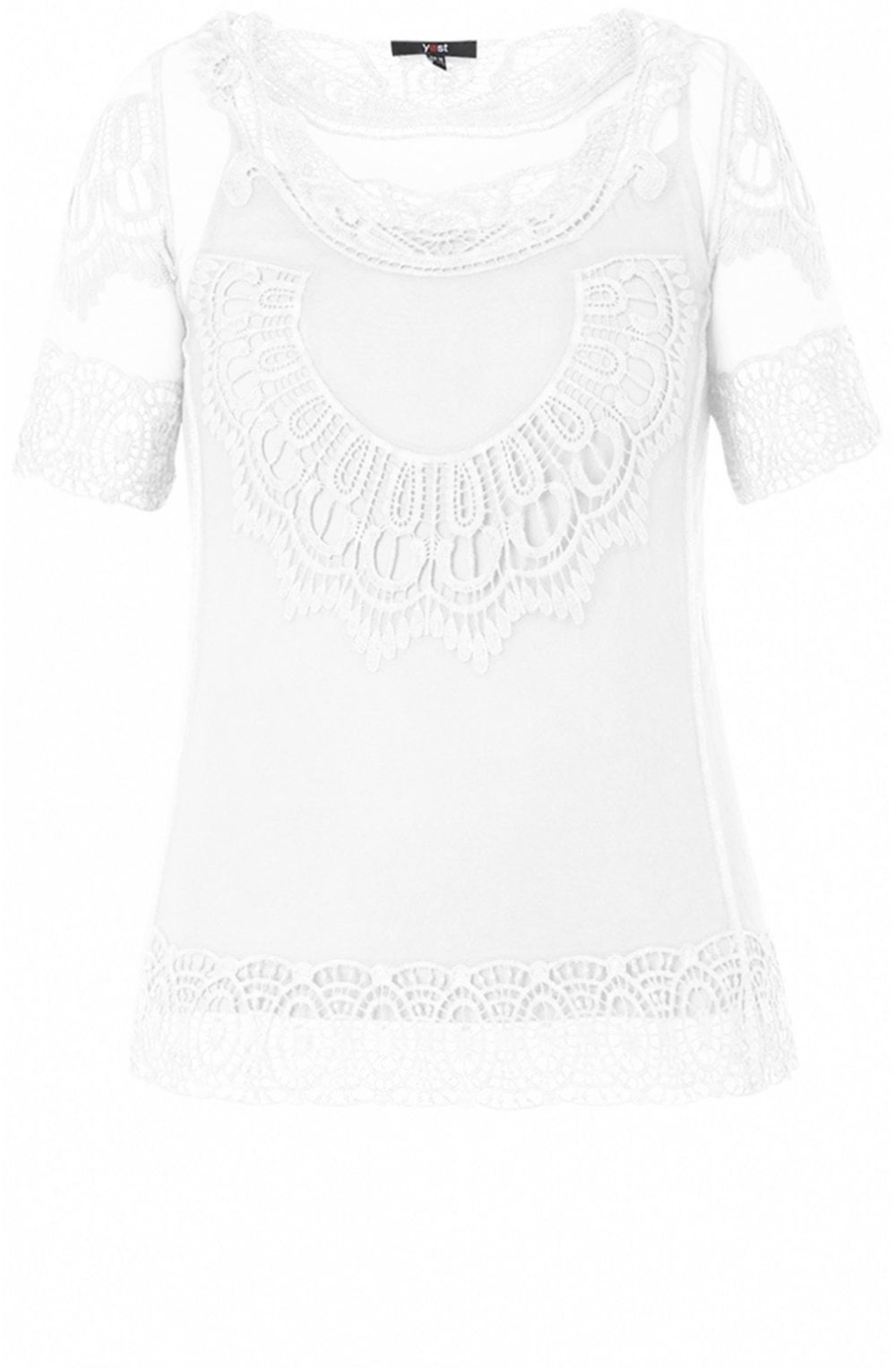 White Crocheted Lace Top