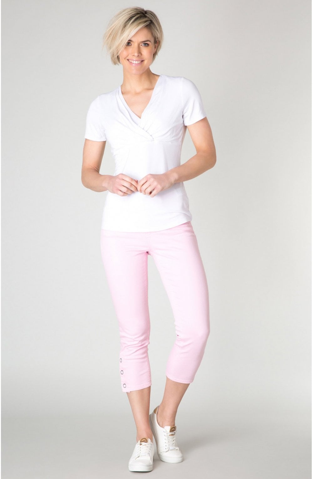 White Cross Front Top