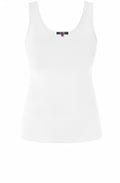 White Jersey Vest Top
