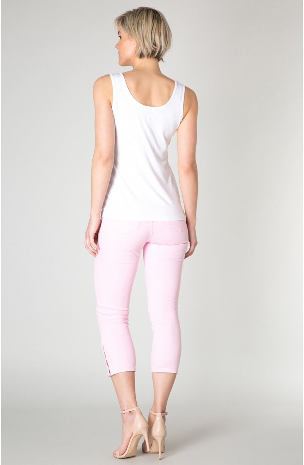 White Jersey Vest Top